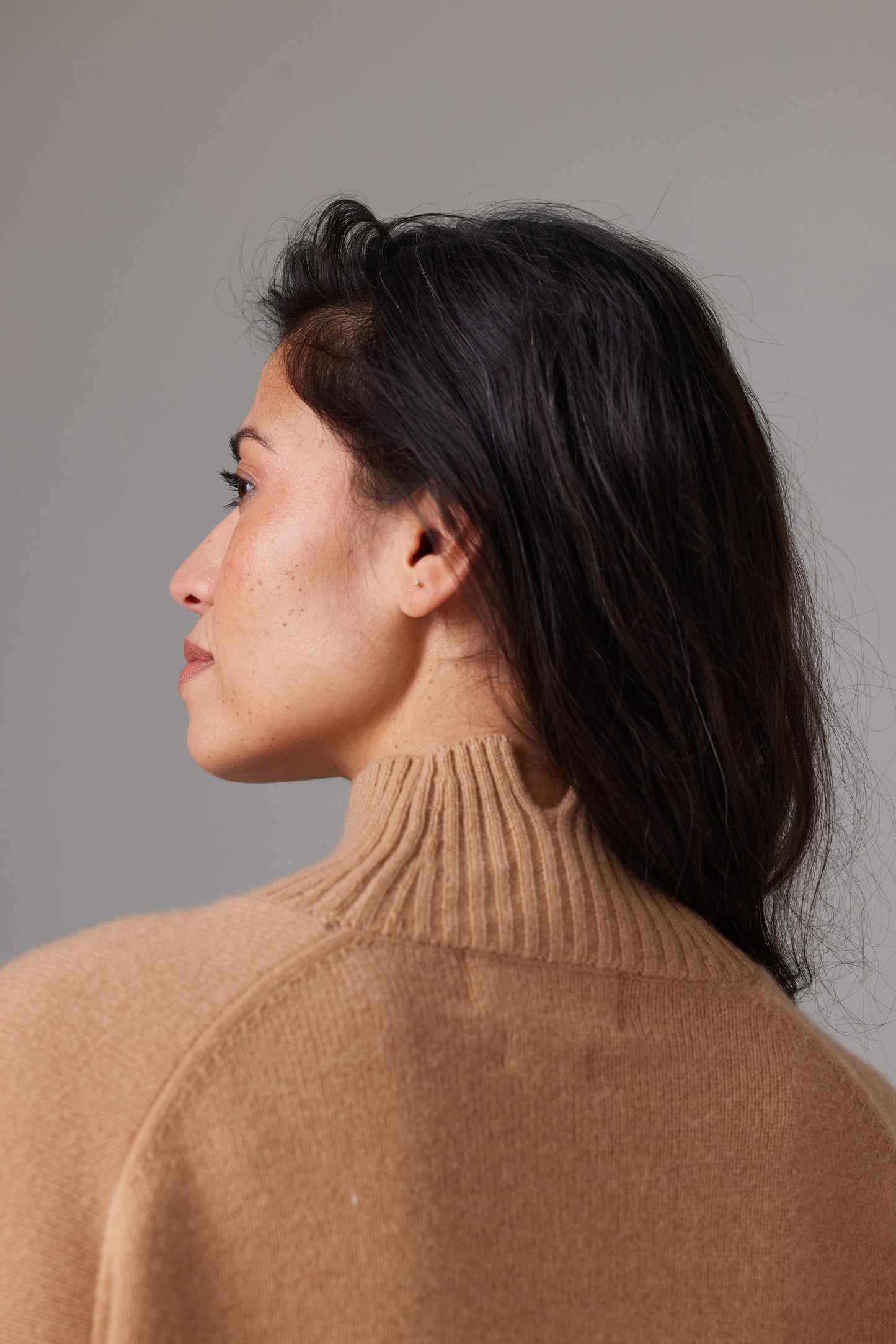 COLORUSH CHUNKY CARMEN FUNNEL NECK