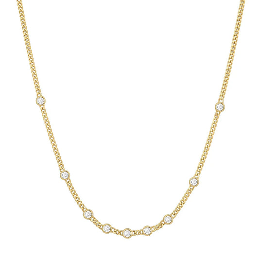 ANIA HAIE GOLD ROUND STONE NECKLACE