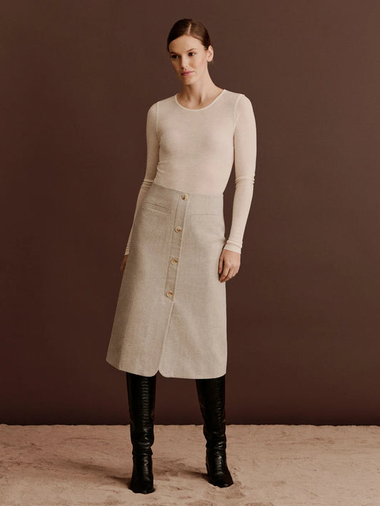 ROSEMUNDE SOPHIA WOOL LONG SKIRT