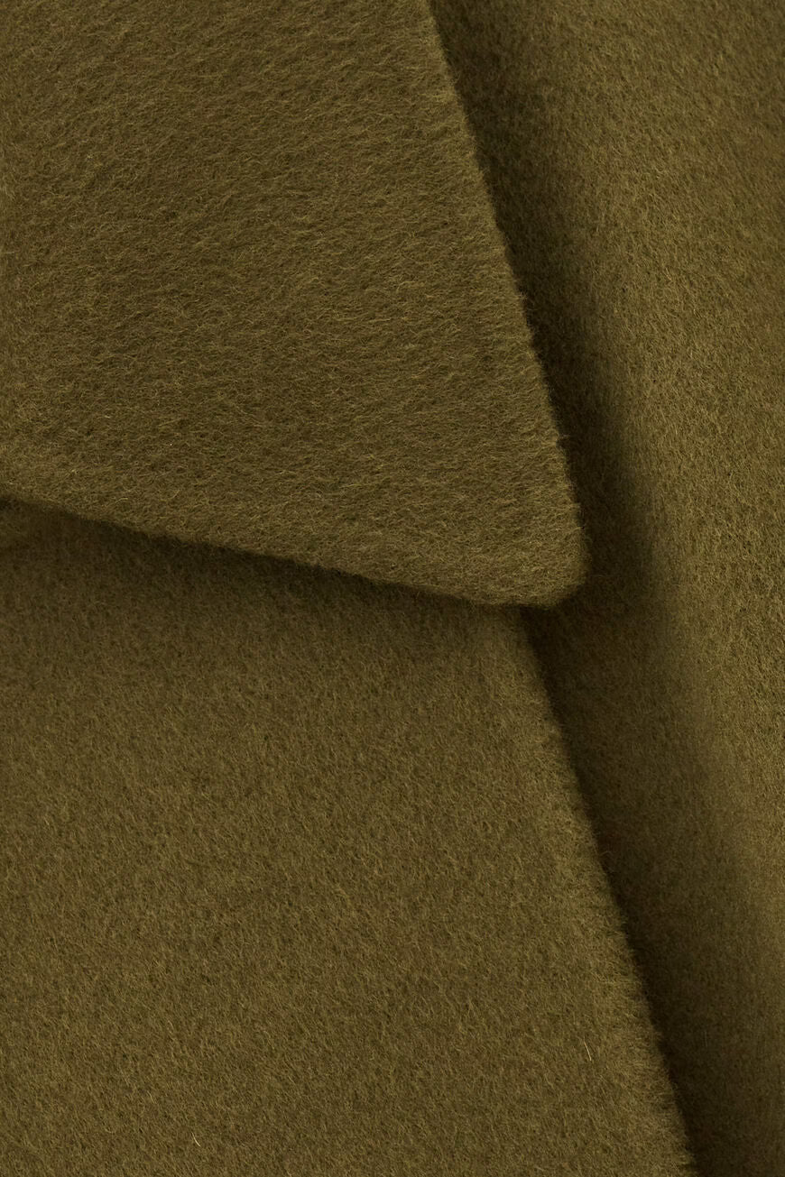 BA&SH COAT KAM GREEN