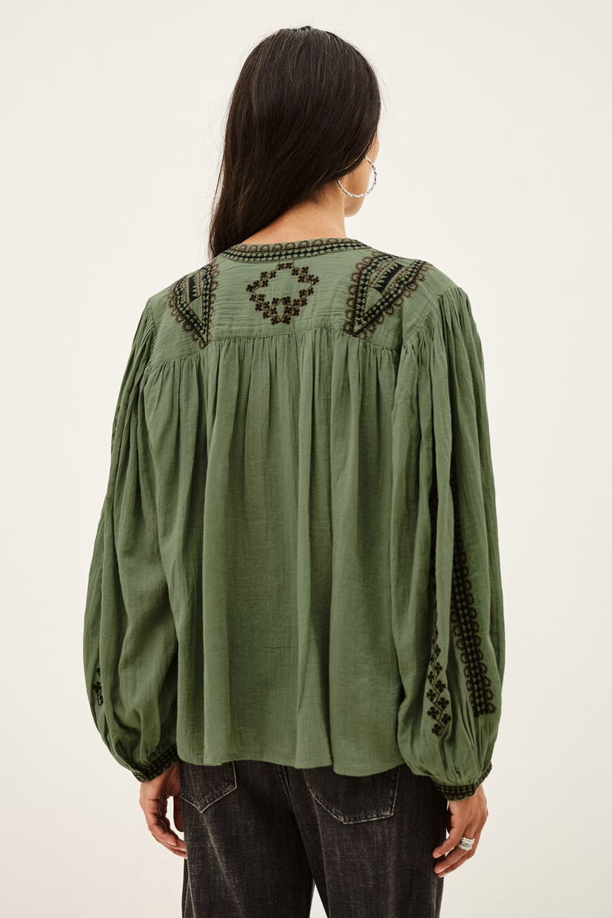 BA&SH EMBROIDERED SHIRT