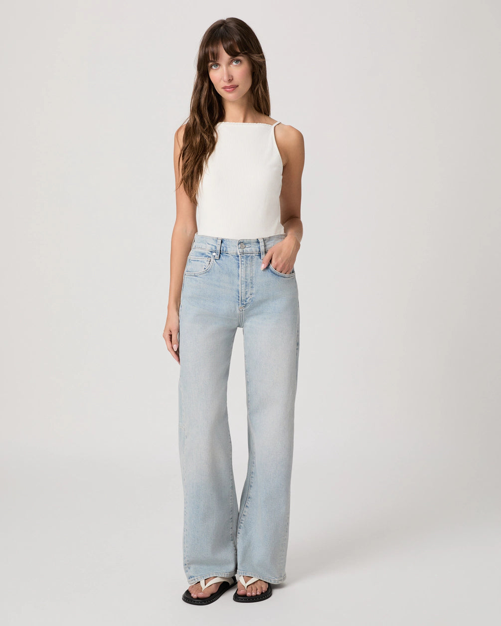 PAIGE ARELLIA SKIMMER JEAN