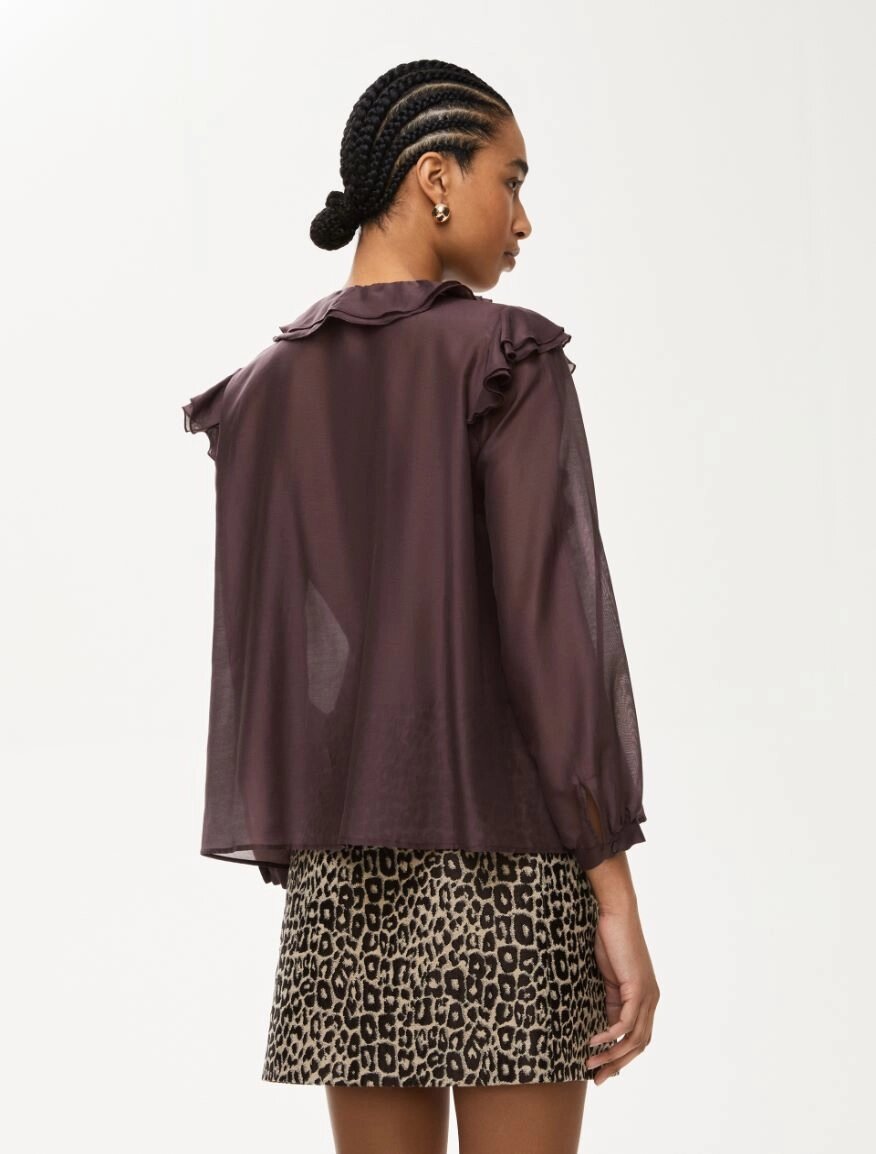 iBLUES SILK-BLEND BLOUSE