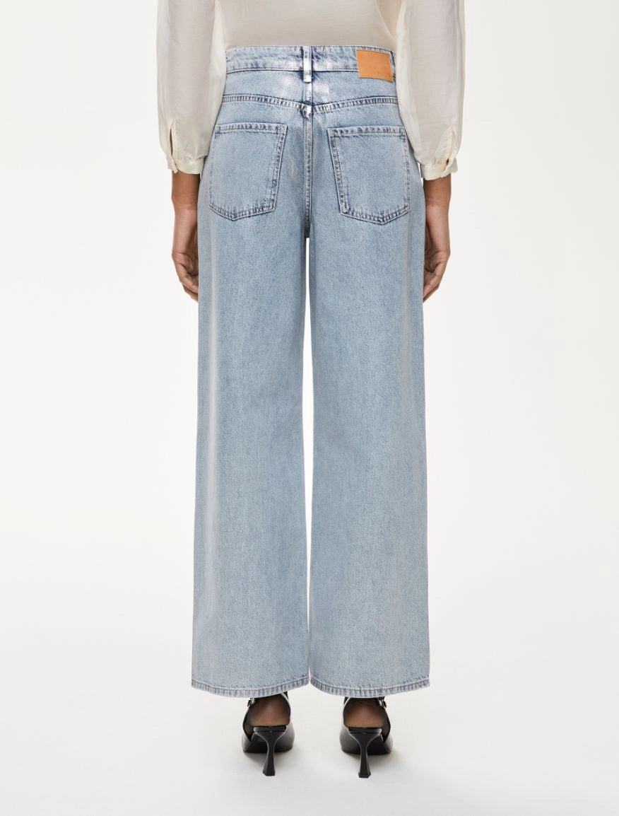 iBLUES WIDE LEG JEANS SILVER