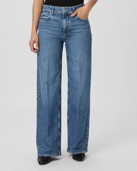 Paige Sasha 32 inch Wide Leg Jeans image 1