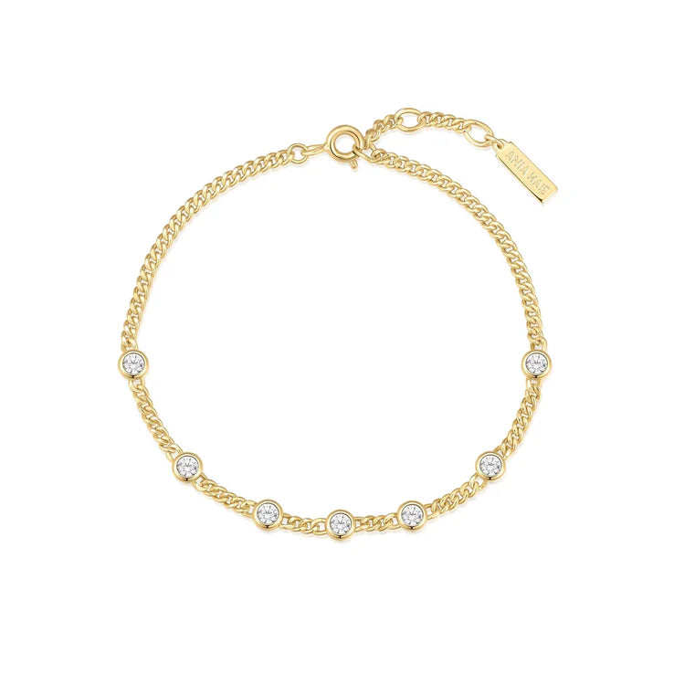 ANIA HAIE ROUND STONE CHAIN BRACELET