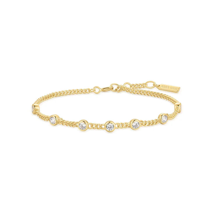 ANIA HAIE ROUND STONE CHAIN BRACELET