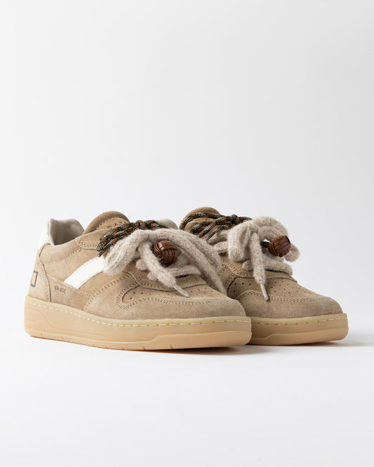 D.A.T.E SNEAKERS COURT 2.0 SUEDE CAMEL