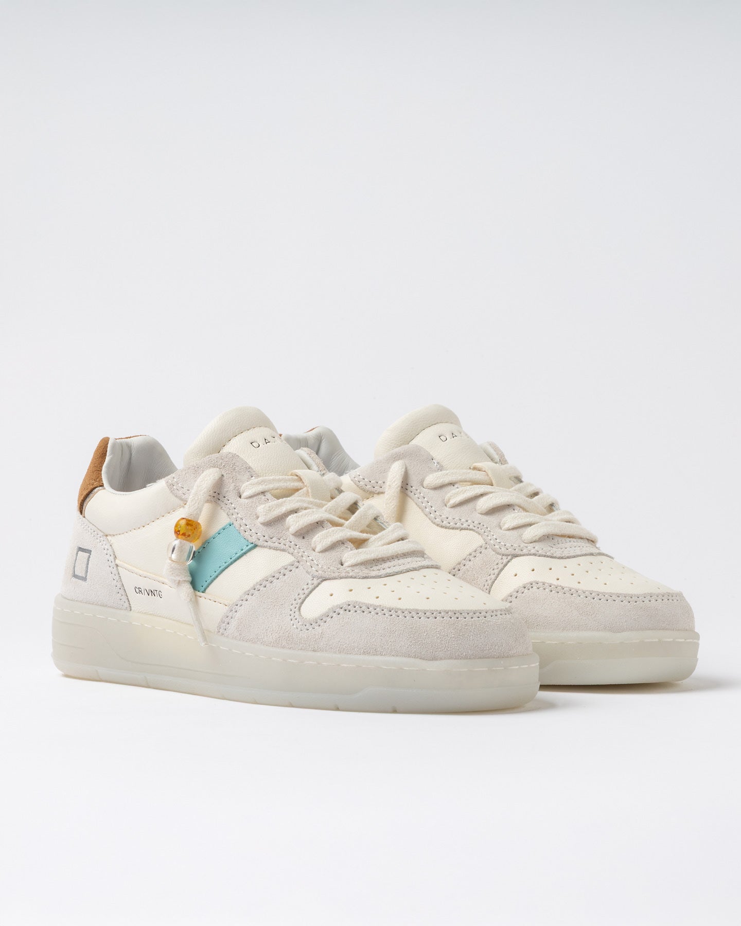 D.A.T.E SNEAKERS COURT VINTAGE CALF WHITE CUOIO