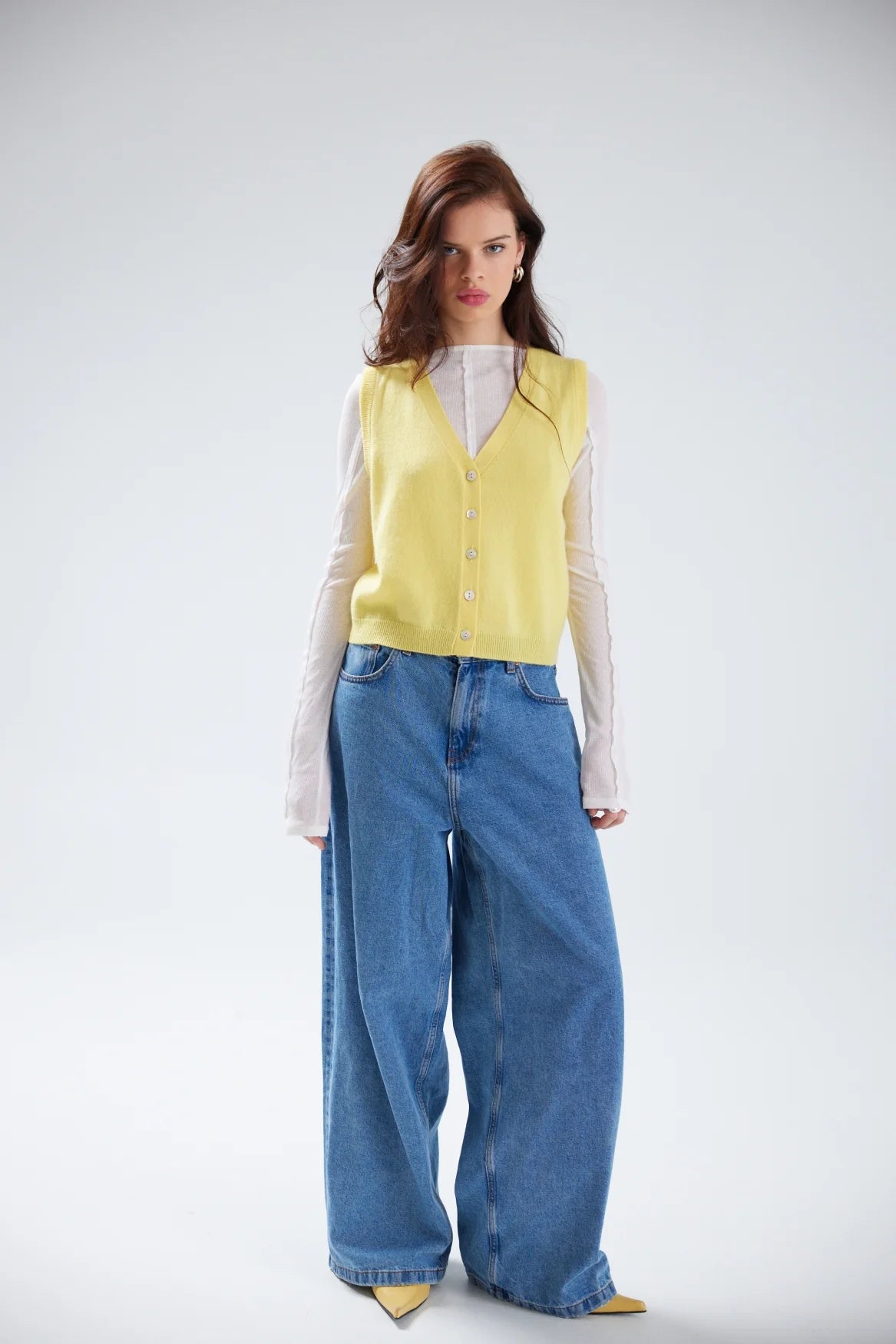 COLORUSH JADA BUTTON UP TANK