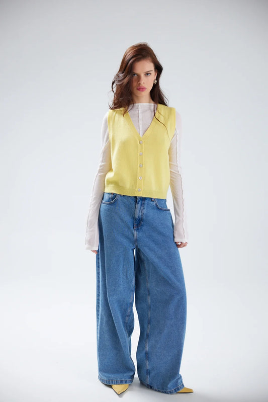 COLORUSH JADA BUTTON UP TANK