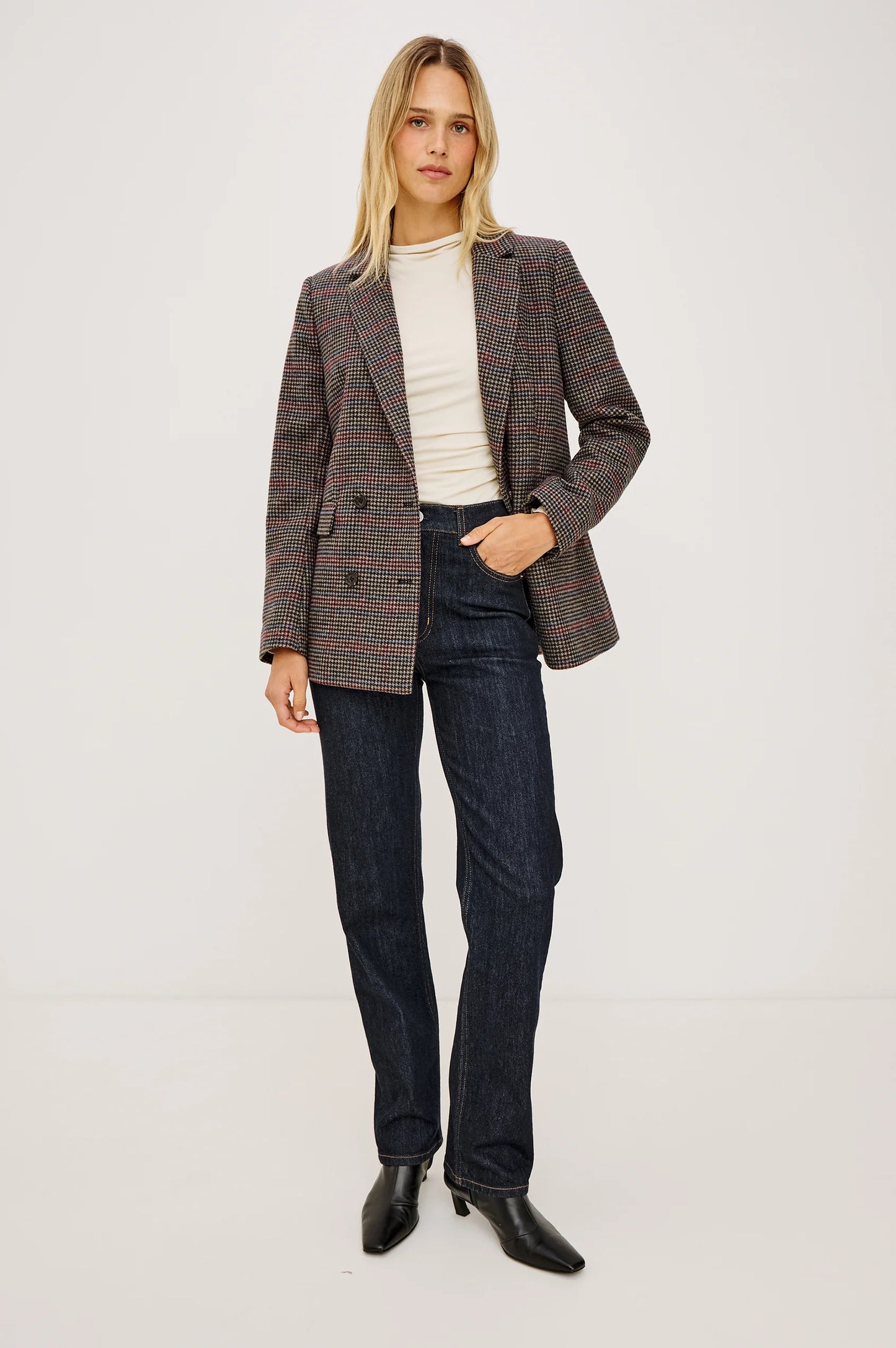 RAILS JAC BLAZER - OXFORD PLUM