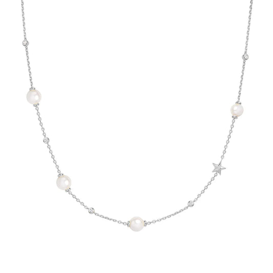 ANIA HAIE SHELL PEARL & STAR NECKLACE