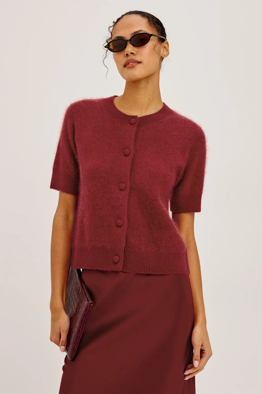 Rails Roman Sweater Crimson